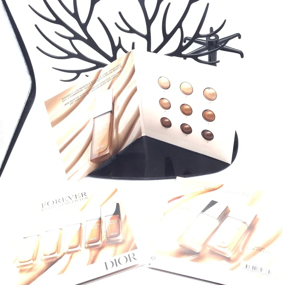 Dior Forever Foundation Sample Card - Neutral Beige Shades new 3 pk sample